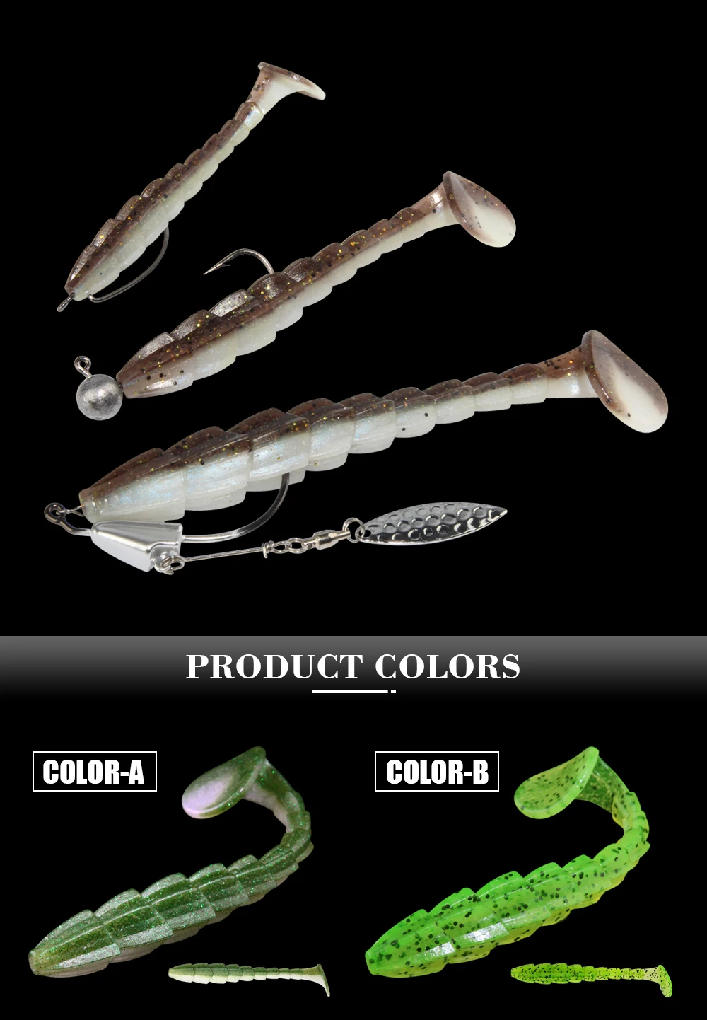 CHEERY Top Right S045 70mm 90mm 115mm Soft Fishing Bait Bass ABS Pencil Lure - view 11