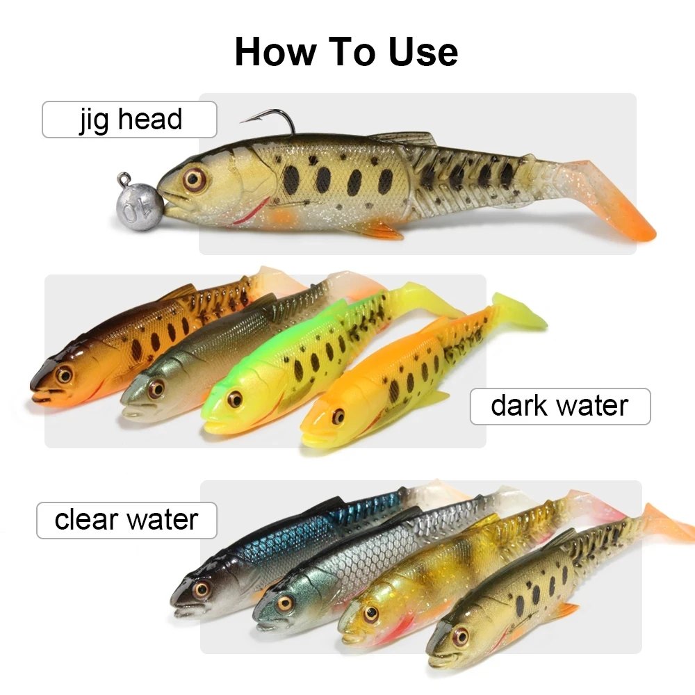 YOUME Soft Fishing Bait Plastic Pike Bass Silicone Artificial ABS Pencil Lure - view 1