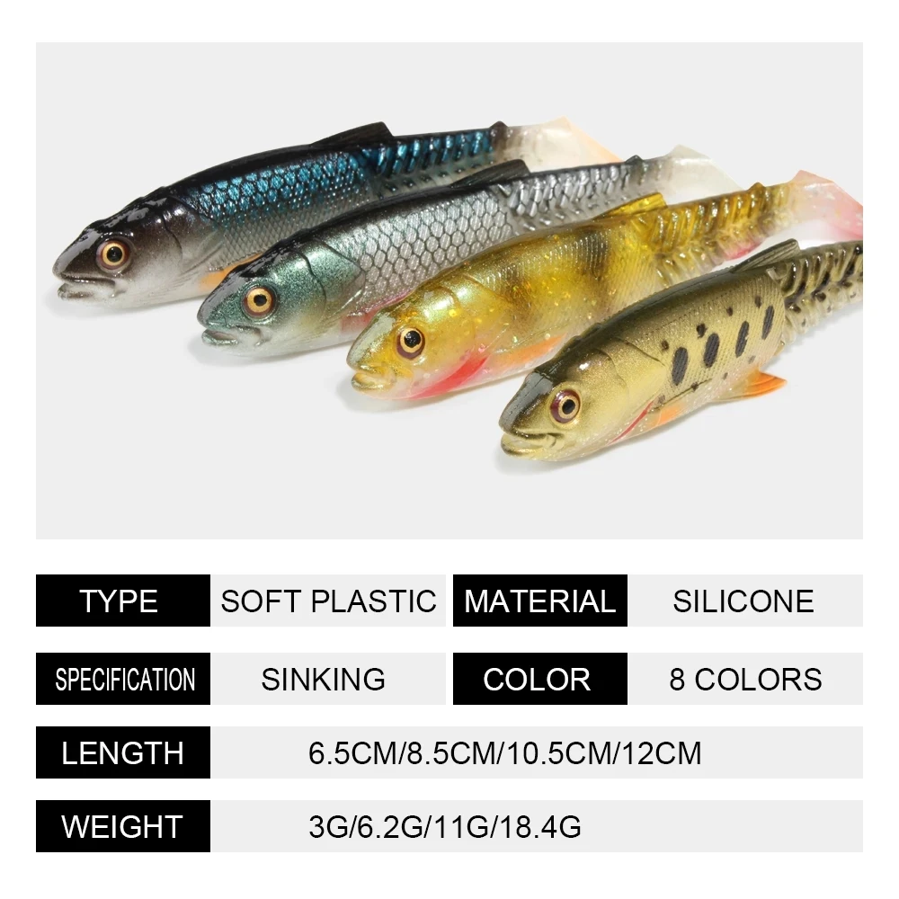 YOUME Soft Fishing Bait Plastic Pike Bass Silicone Artificial ABS Pencil Lure - view 4