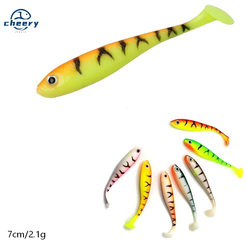 Cheery WT30 T Soft Swimbait 7cm/2.1g Plastic Lure Rubber