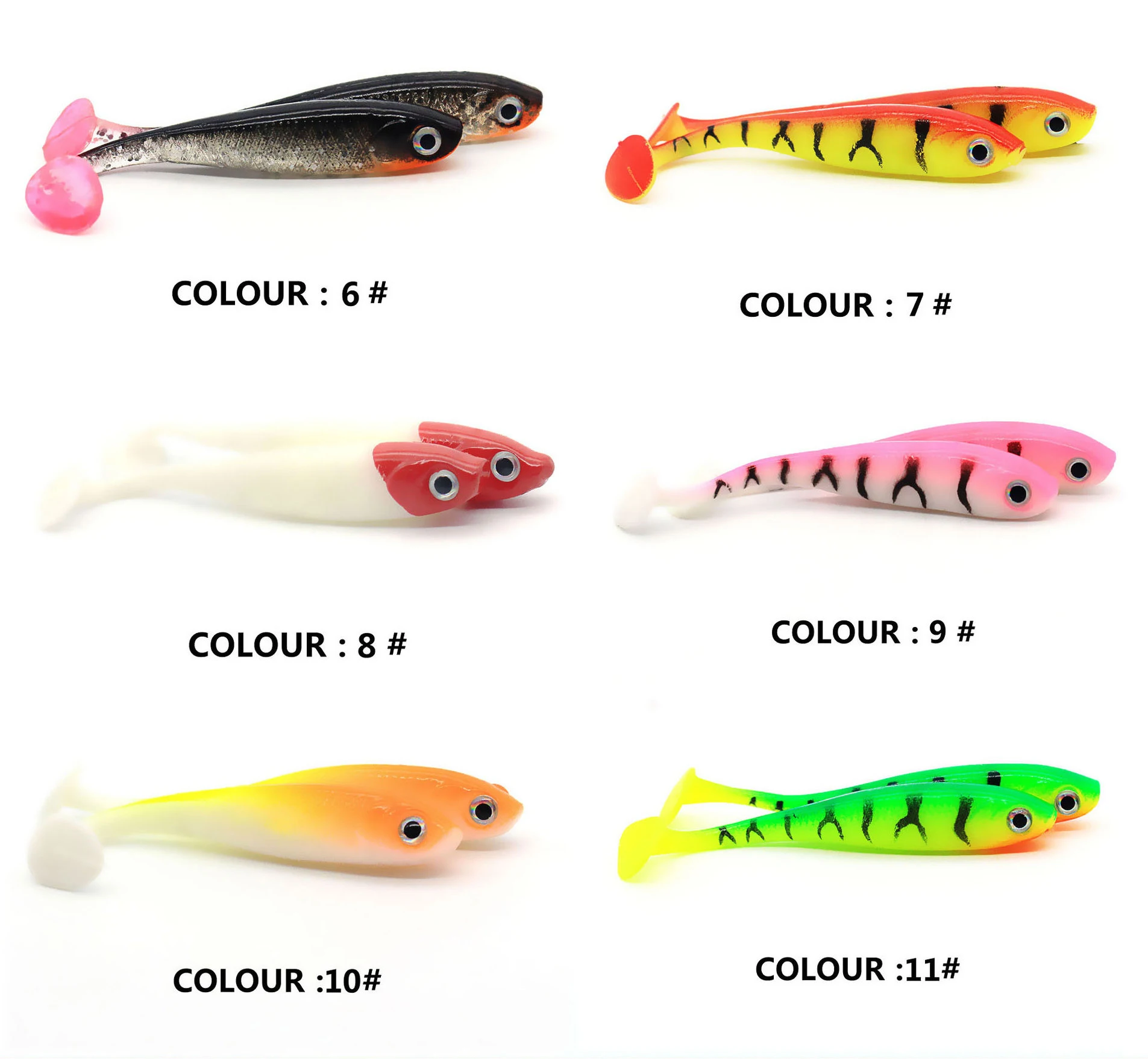 Cheery WT30 T Soft Swimbait 7cm/2.1g Plastic Lure Rubber ABS Pencil Lure - view 13