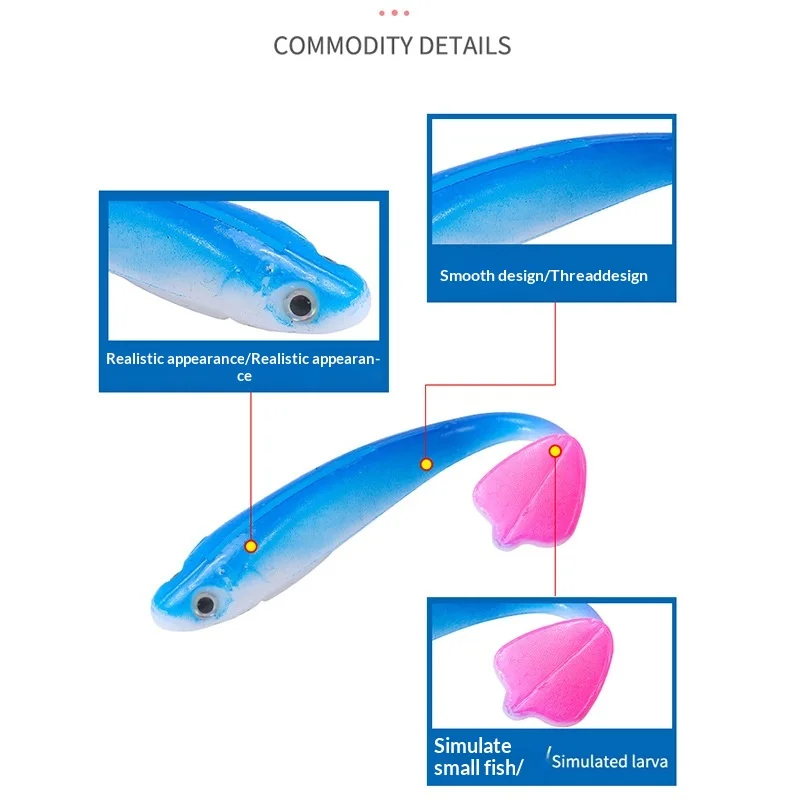 Fishing Bait 9.5cm/5g T Soft Plastic Lure PVC Sea 3D ABS Pencil Lure - view 6