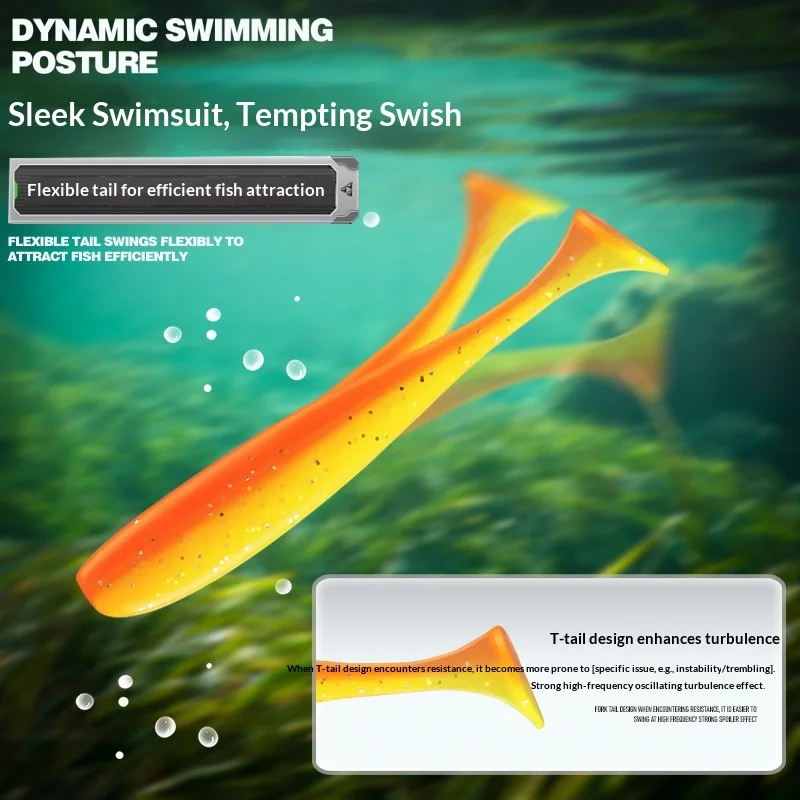 Stainless Steel T Soft Plastic Lure 35cm/55cm/75cm Fishing Bait ABS Pencil Lure - view 4