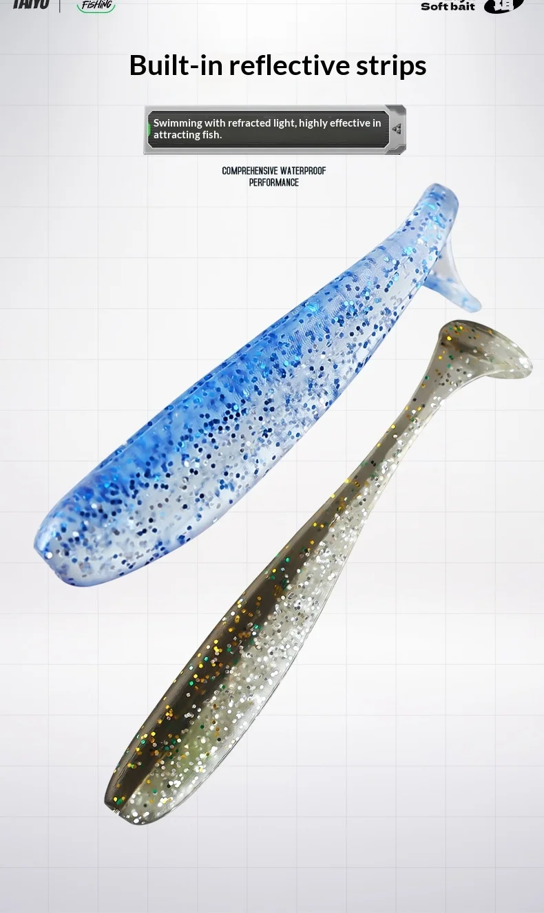 Stainless Steel T Soft Plastic Lure 35cm/55cm/75cm Fishing Bait ABS Pencil Lure - view 9