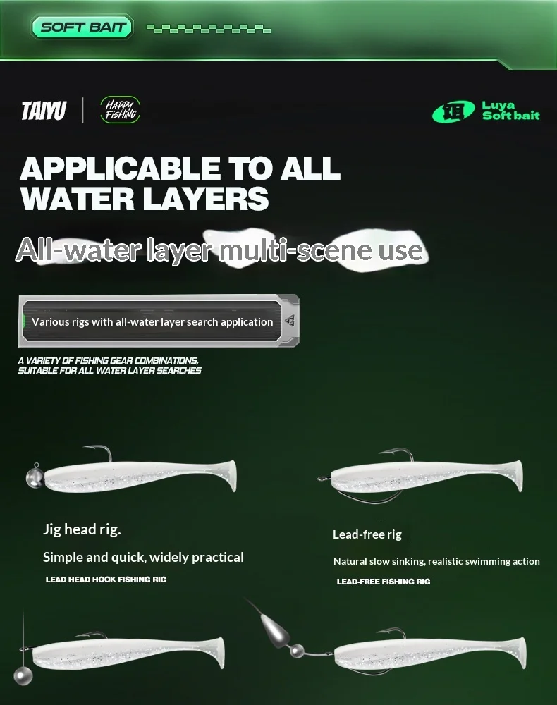 Stainless Steel T Soft Plastic Lure 35cm/55cm/75cm Fishing Bait ABS Pencil Lure - view 14