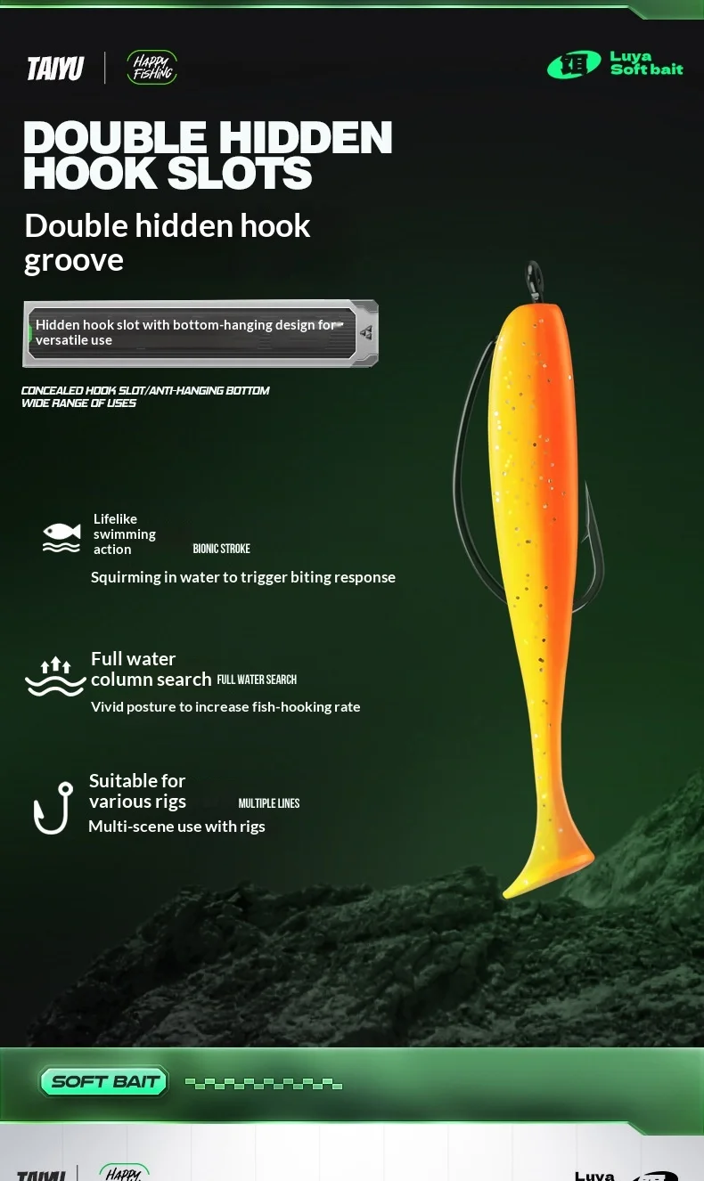 Stainless Steel T Soft Plastic Lure 35cm/55cm/75cm Fishing Bait ABS Pencil Lure - view 18