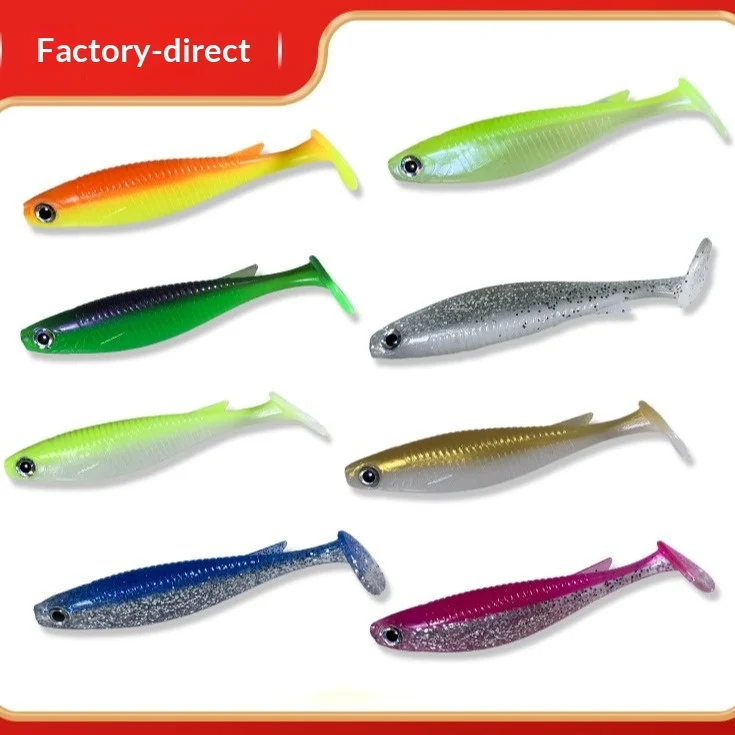 Stainless Steel Soft Plastic Lure Fishing Bait, for Bass