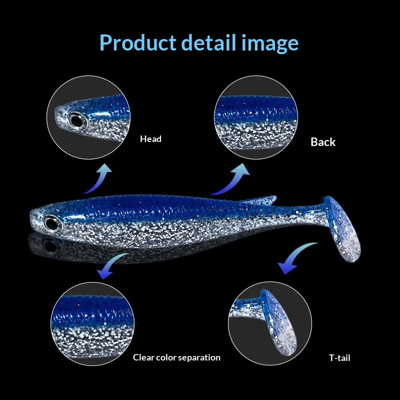 Stainless Steel Soft Plastic Lure Fishing Bait, for Bass ABS Pencil Lure - view 15