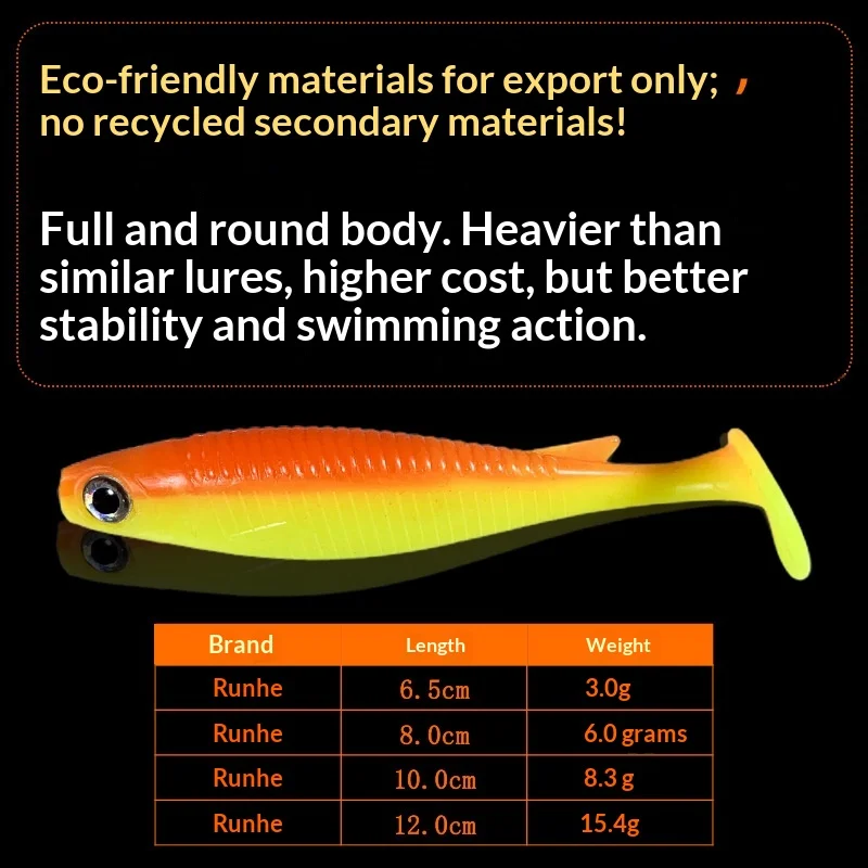 Stainless Steel Soft Plastic Lure Fishing Bait, for Bass ABS Pencil Lure - view 1