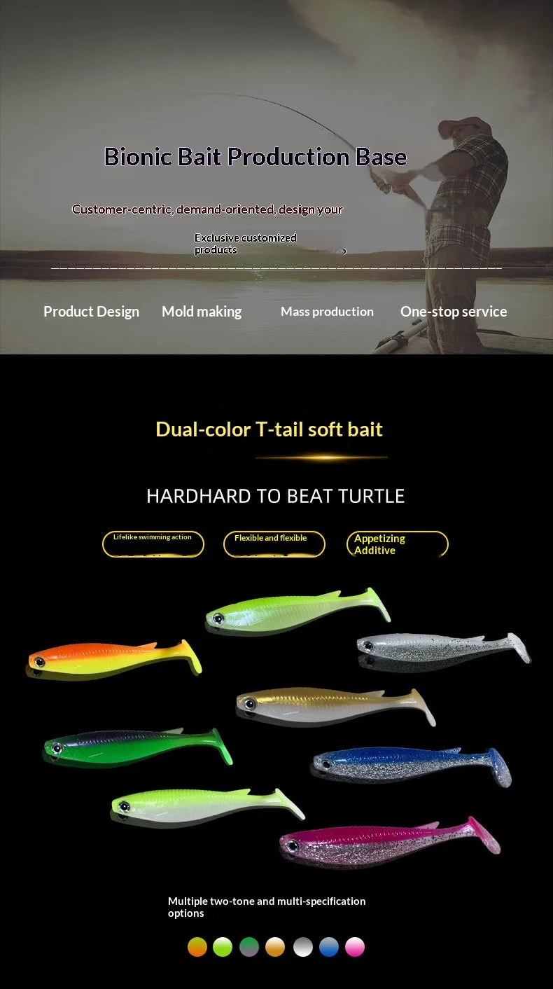 Stainless Steel Soft Plastic Lure Fishing Bait, for Bass ABS Pencil Lure - view 5