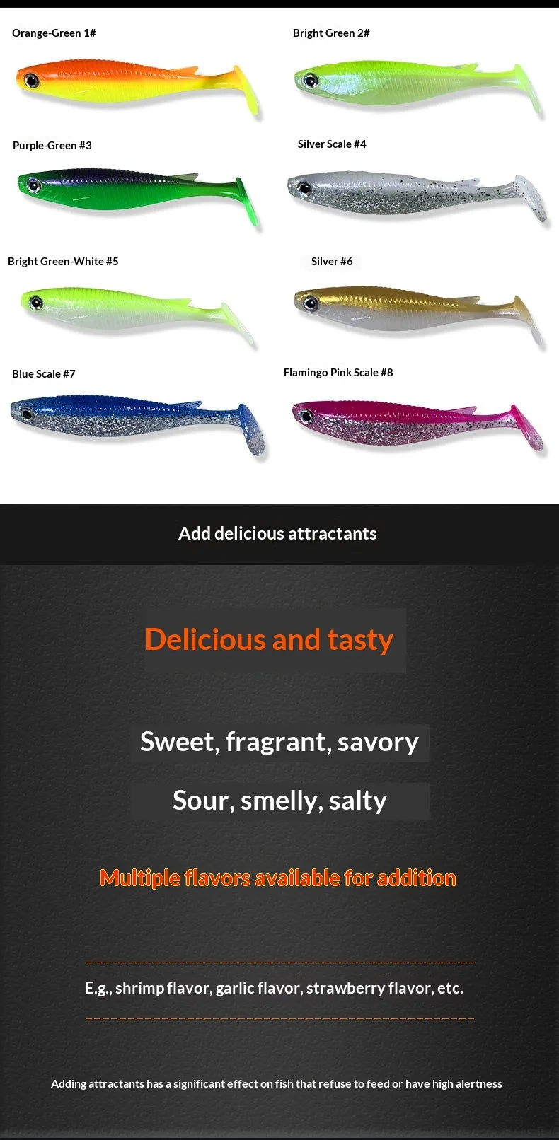 Stainless Steel Soft Plastic Lure Fishing Bait, for Bass ABS Pencil Lure - view 7