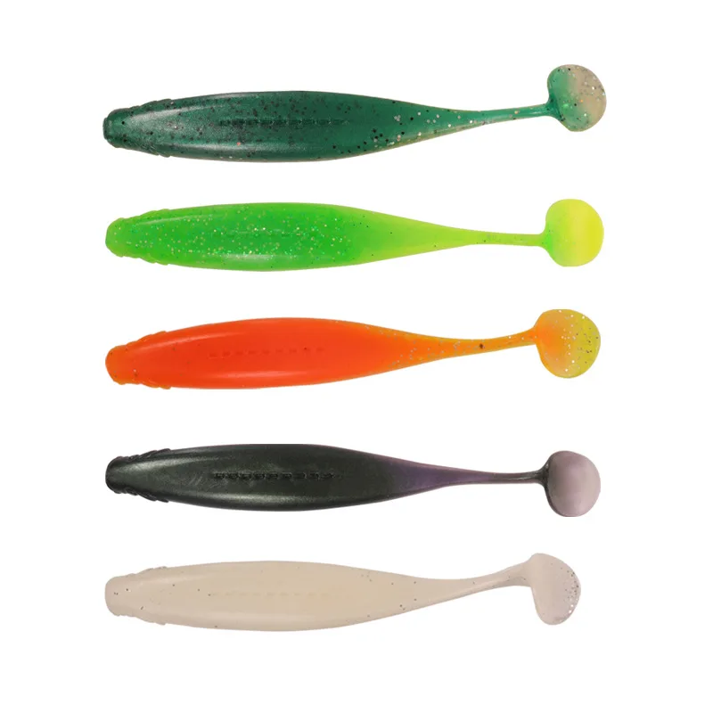 Lure T-Tail Soft 8g Stainless Steel Artificial Fishing Bait for