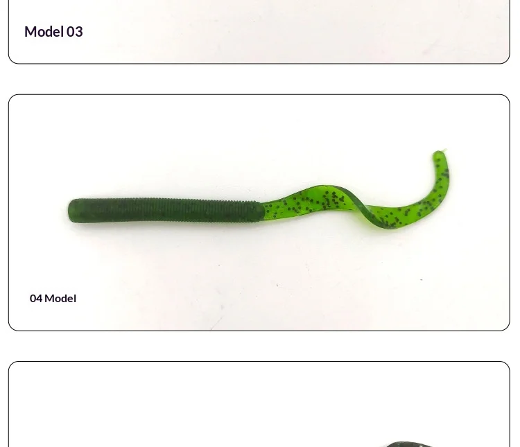 CHEERY Curly Tail Fishing Bait 88mm/2.64g Carp 、 Bass 、 ABS Pencil Lure - view 16