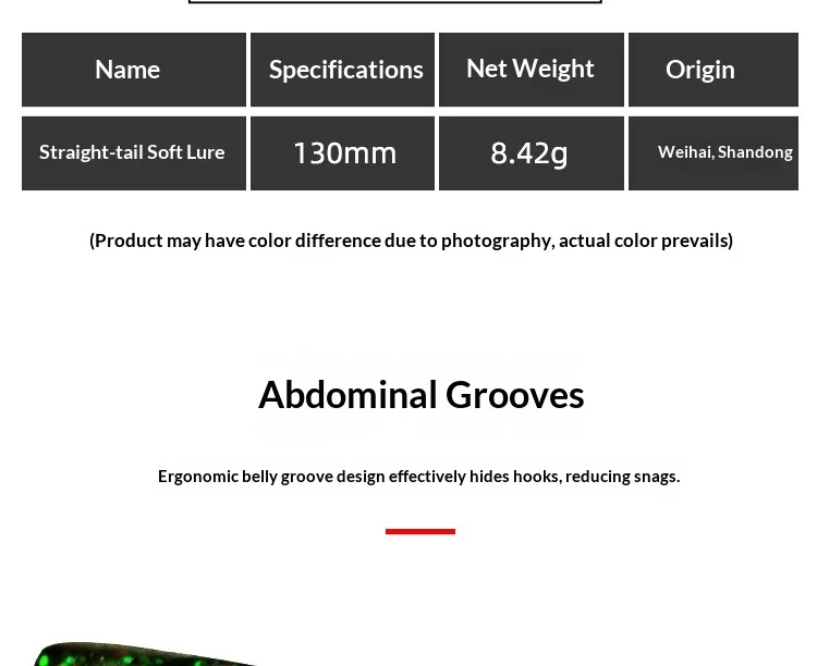 2025 Soft Plastic Lure for Bass 、 130 mm ABS Pencil Lure - detail 1