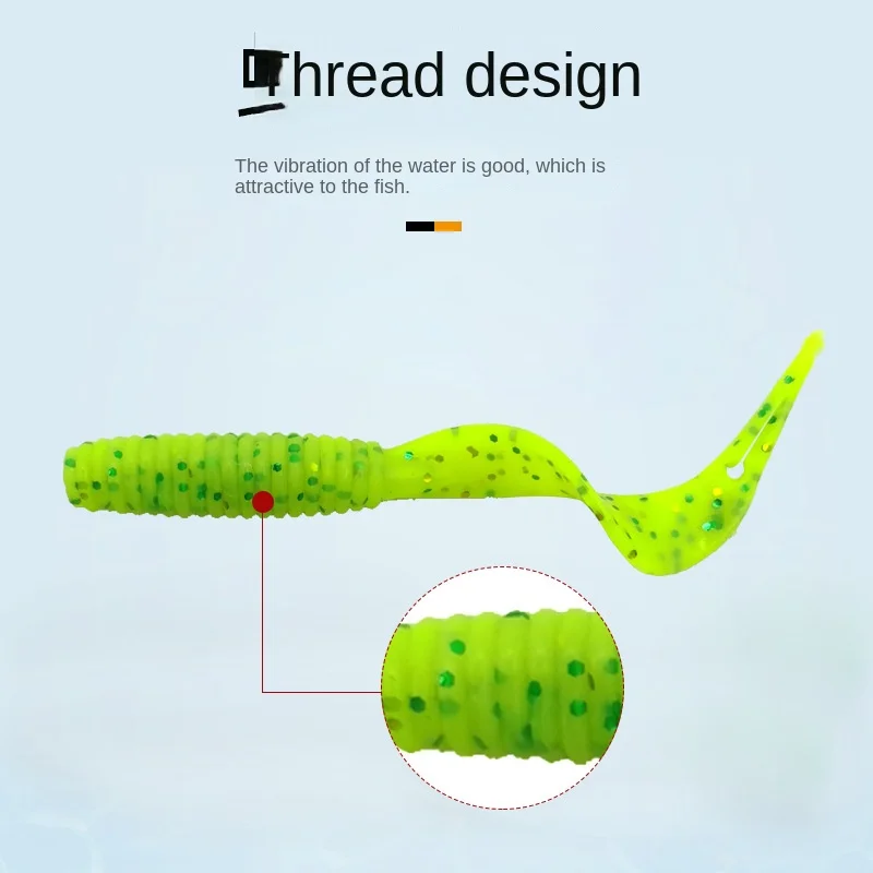 Fishing Bait 、 Curly Tail 、 Stainless Steel Artificial Bass ABS Pencil Lure - view 8