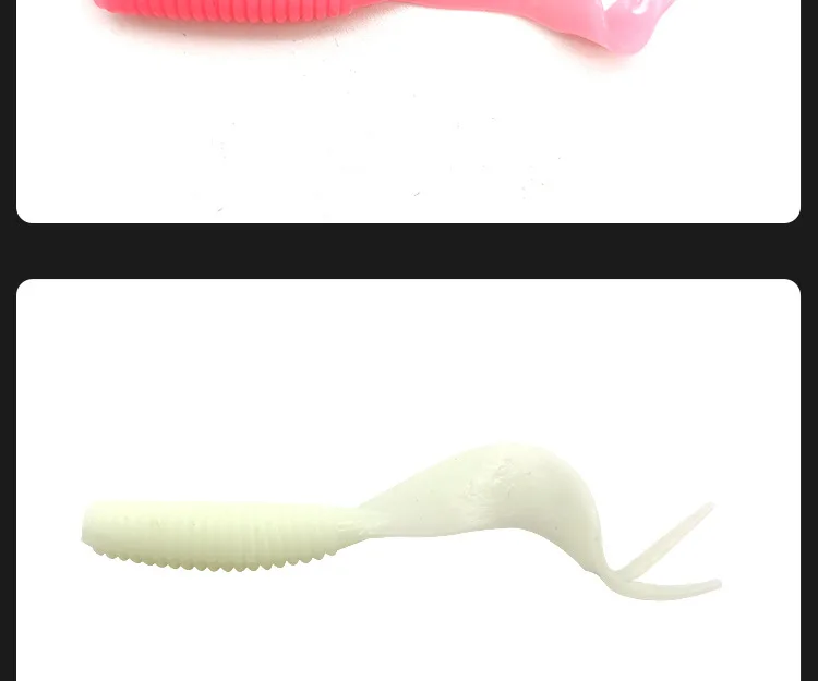 Fishing Bait 、 Curly Tail 、 Stainless Steel Artificial Bass ABS Pencil Lure - detail 2