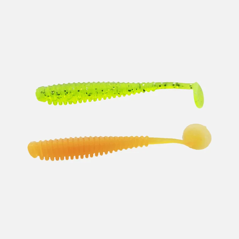 Lure T-Tail Stainless Steel Soft Fishing Bait 03g Worm