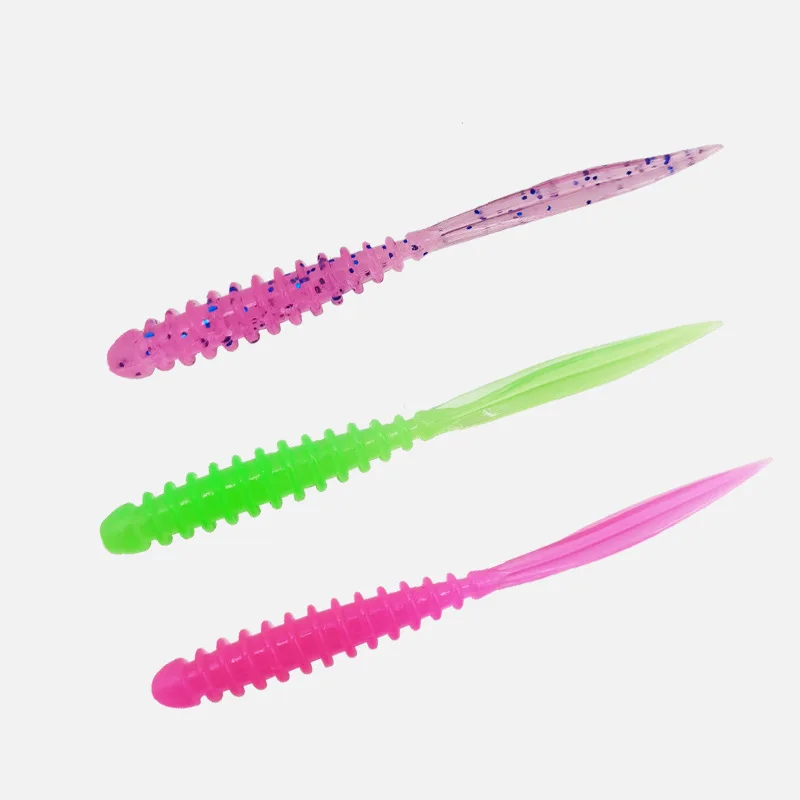 Soft Worm Fishing Bait 05g Artificial Stainless Steel
