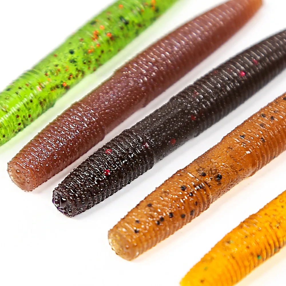 Soft Worm Lure Fishing Bait 10 for Bass ABS Pencil Lure - view 1