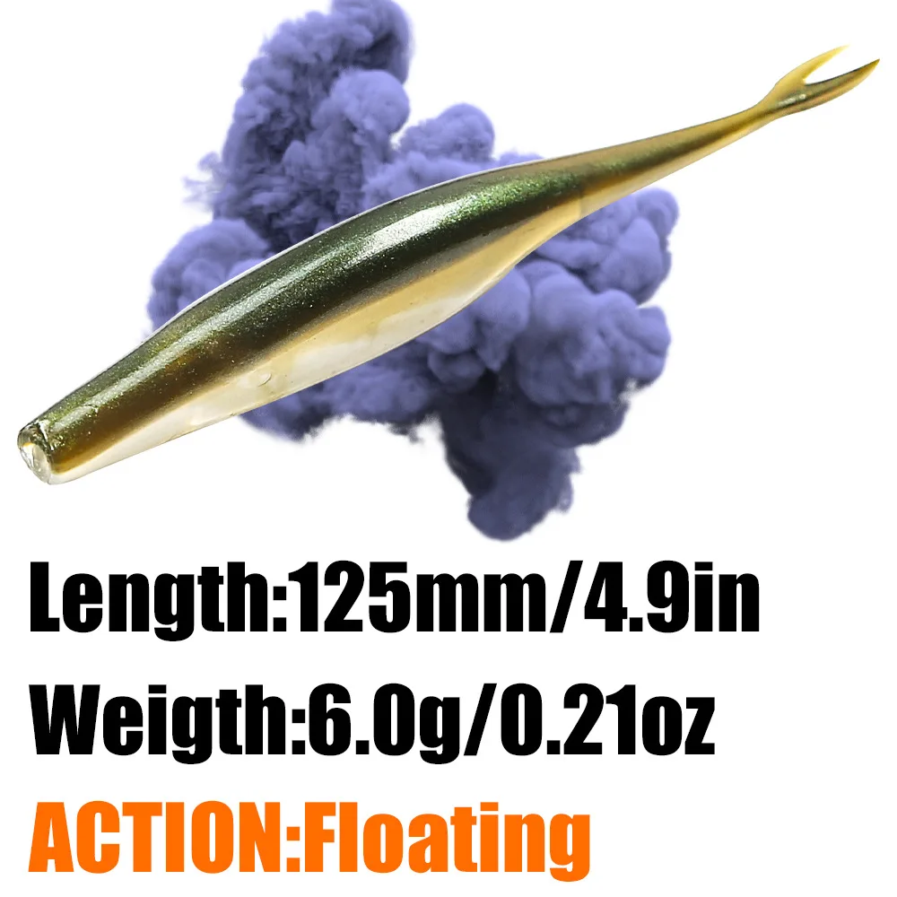 Soft Swimbait Bass Plastic Lure 3 Stainless Steel ABS Pencil Lure - view 1
