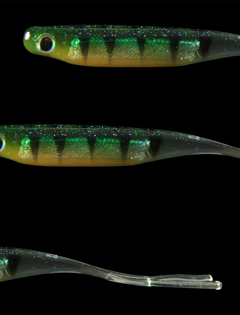 PVC Sinking Sea Fishing Bait Pike Bass Soft Plastic - Pencil Lure by Cheery