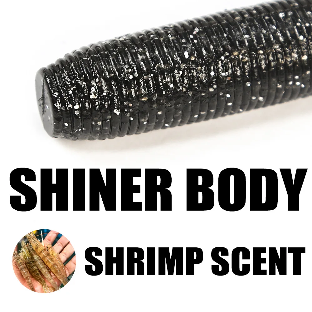 Soft Lure Shrimp Worm Stainless Steel ABS Pencil Lure - view 15