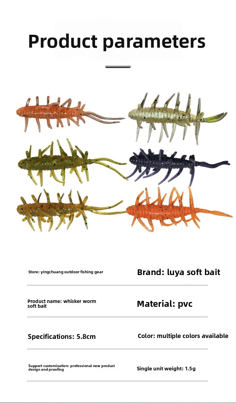 Fishing Bait Soft Artificial Lead Bass Catfish Sea ABS Pencil Lure - view 13