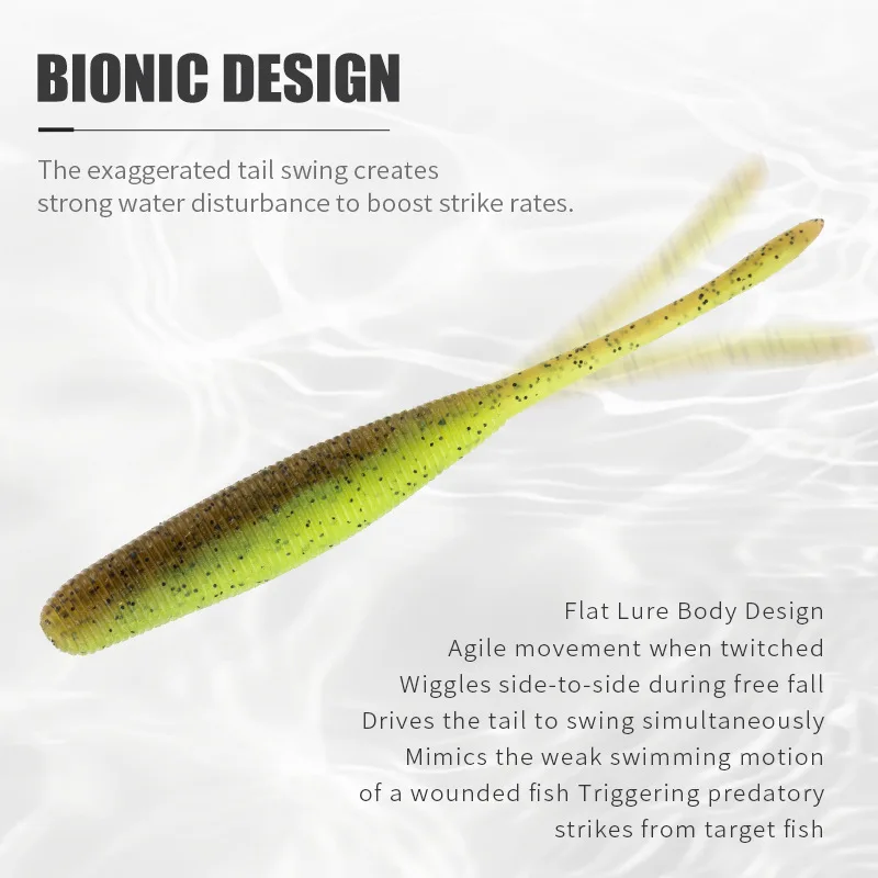Salted High Gravity Needle Tail Worm ABS Pencil Lure - view 6