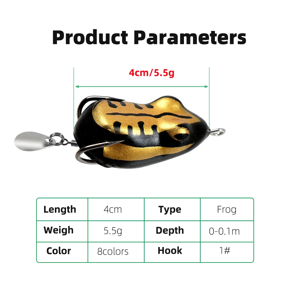 Thunder Frog Fishing Bait 4 cm 5.5 g ABS Pencil Lure - view 4