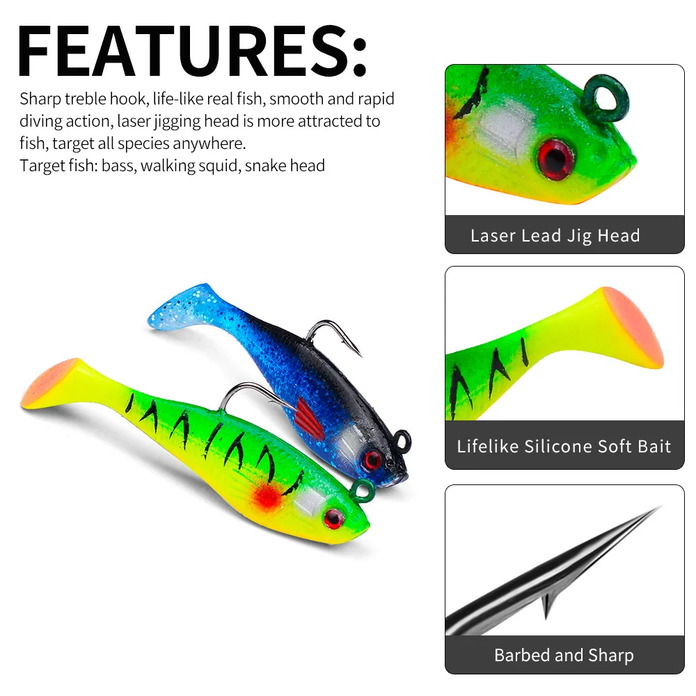 CHEERY SO073 8cm 10g ABS Soft Lure Lead Fishing Bait, T, for Ice ABS Pencil Lure - view 11
