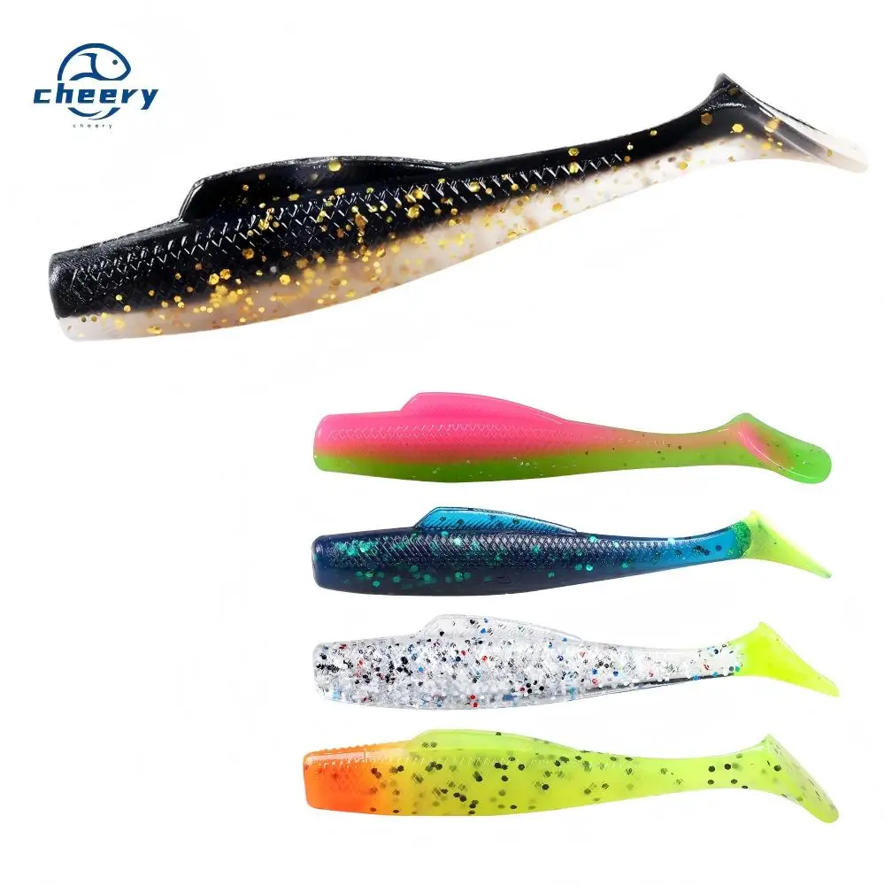 CHEERY 80mm TPE Soft Lure 4.8g 6 ABS for Carp 、 、 Bass 、 、 Cod