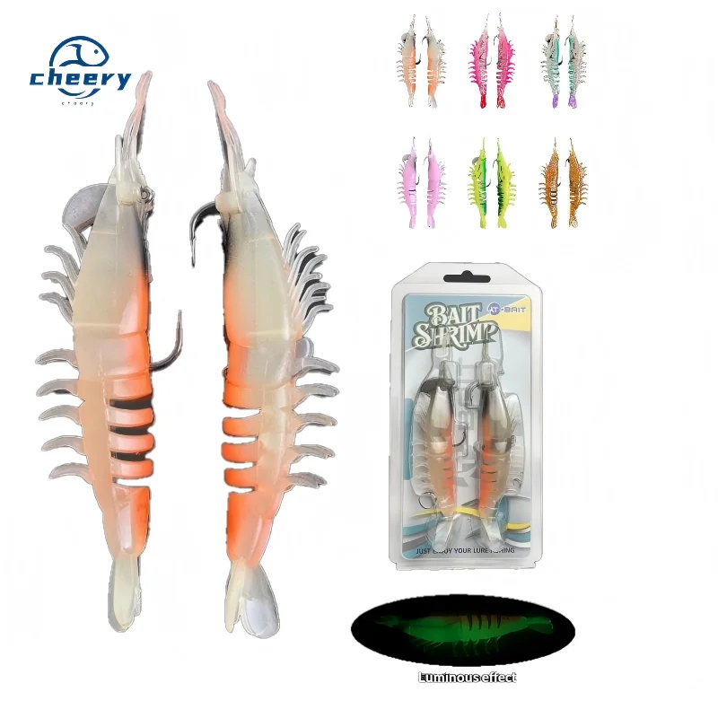 10.5g 14g 18.5g Shrimp Fishing Bait, for Saltwater Fish Bass,