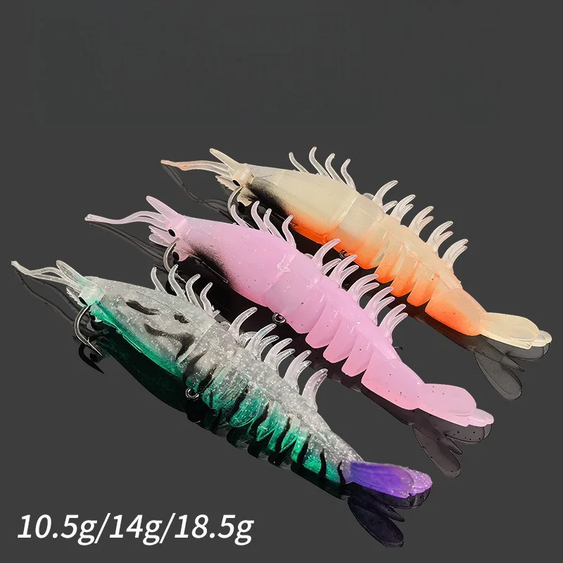 10.5g 14g 18.5g Shrimp Fishing Bait, for Saltwater Fish Bass, ABS Pencil Lure - view 1