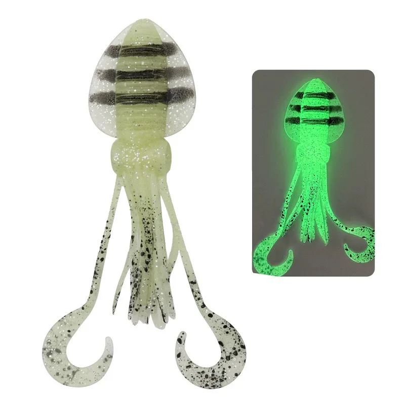 CHEERY 12cm 15cm 18cm PVC Luminous Squid Fishing Bait Tuna Sea ABS Pencil Lure - view 3
