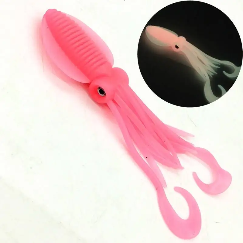 CHEERY 12cm 15cm 18cm PVC Luminous Squid Fishing Bait Tuna Sea ABS Pencil Lure - view 7