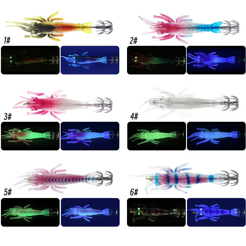 CHEERY 9.5g ABS Soft Shrimp Squid Saltwater Luminous Fishing Bait ABS Pencil Lure - view 5