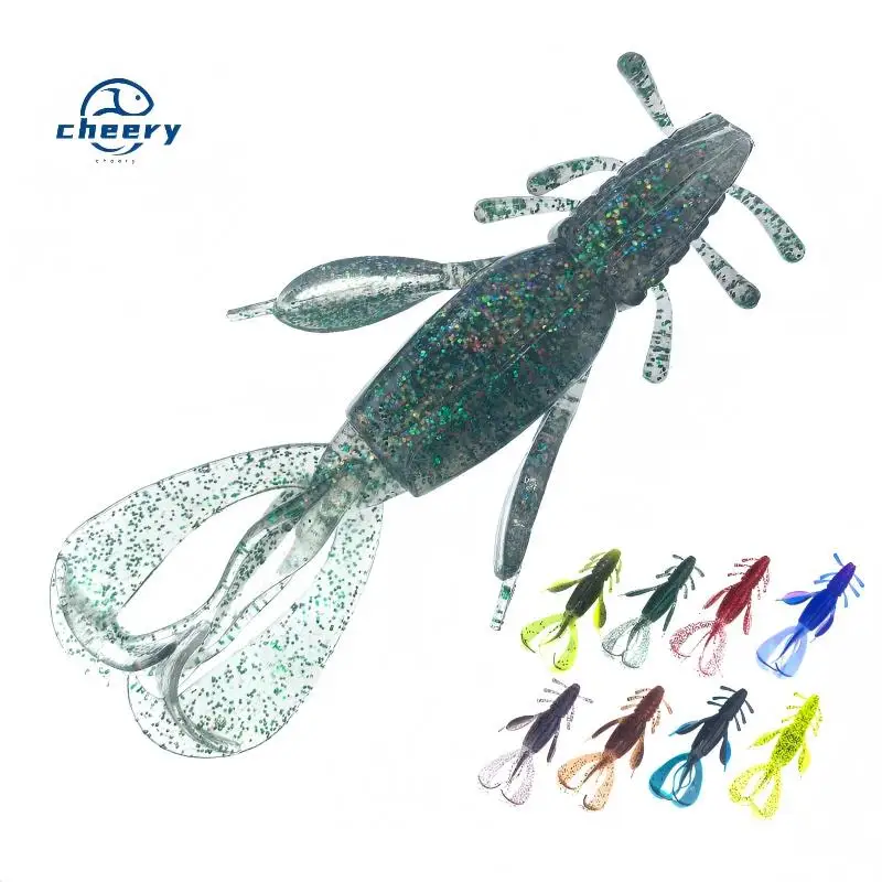 CHEERY 10 cm /10.5 g 9 PVC Soft Lure Fishing Bait for Bass
