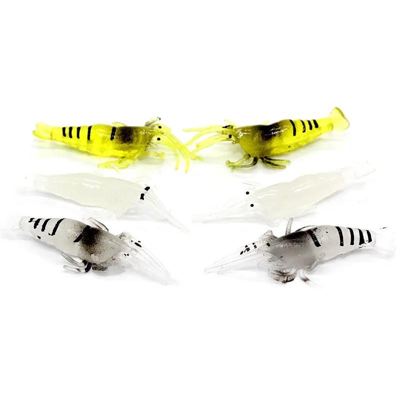 CHEERY 10 / T-BAIT SS-2 Luminous Soft Shrimp Artificial Fishing ABS Pencil Lure - view 12