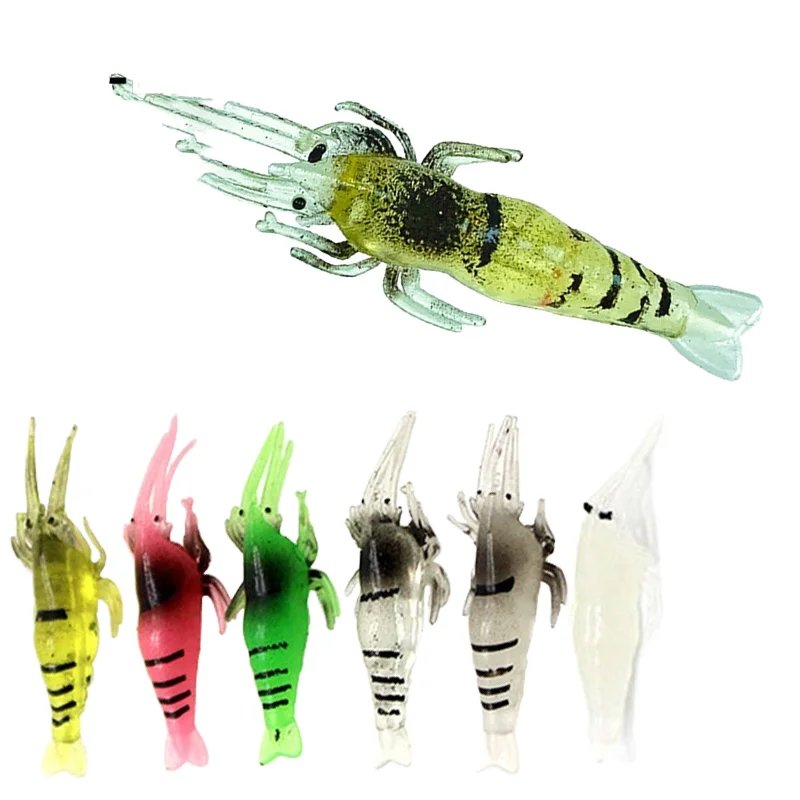 CHEERY 10 / T-BAIT SS-2 Luminous Soft Shrimp Artificial Fishing ABS Pencil Lure - view 1