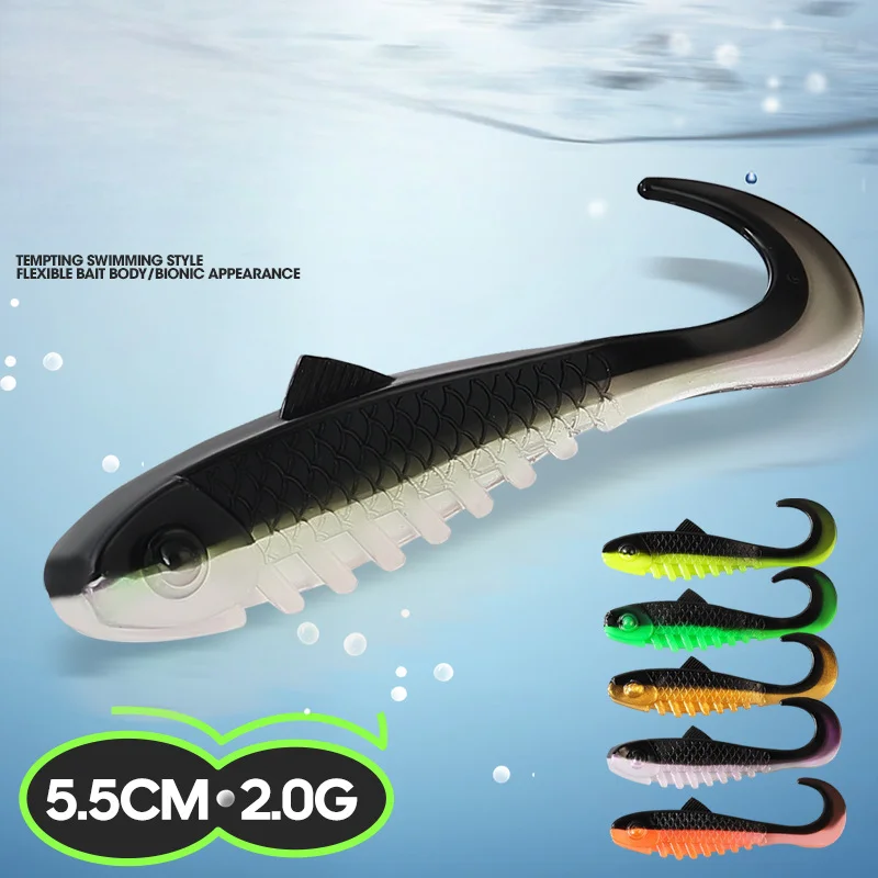 CHEERY 5.5cm 2g Drop Shot Plastic Fishing Bait PVC Artificial Bass ABS Pencil Lure - view 15