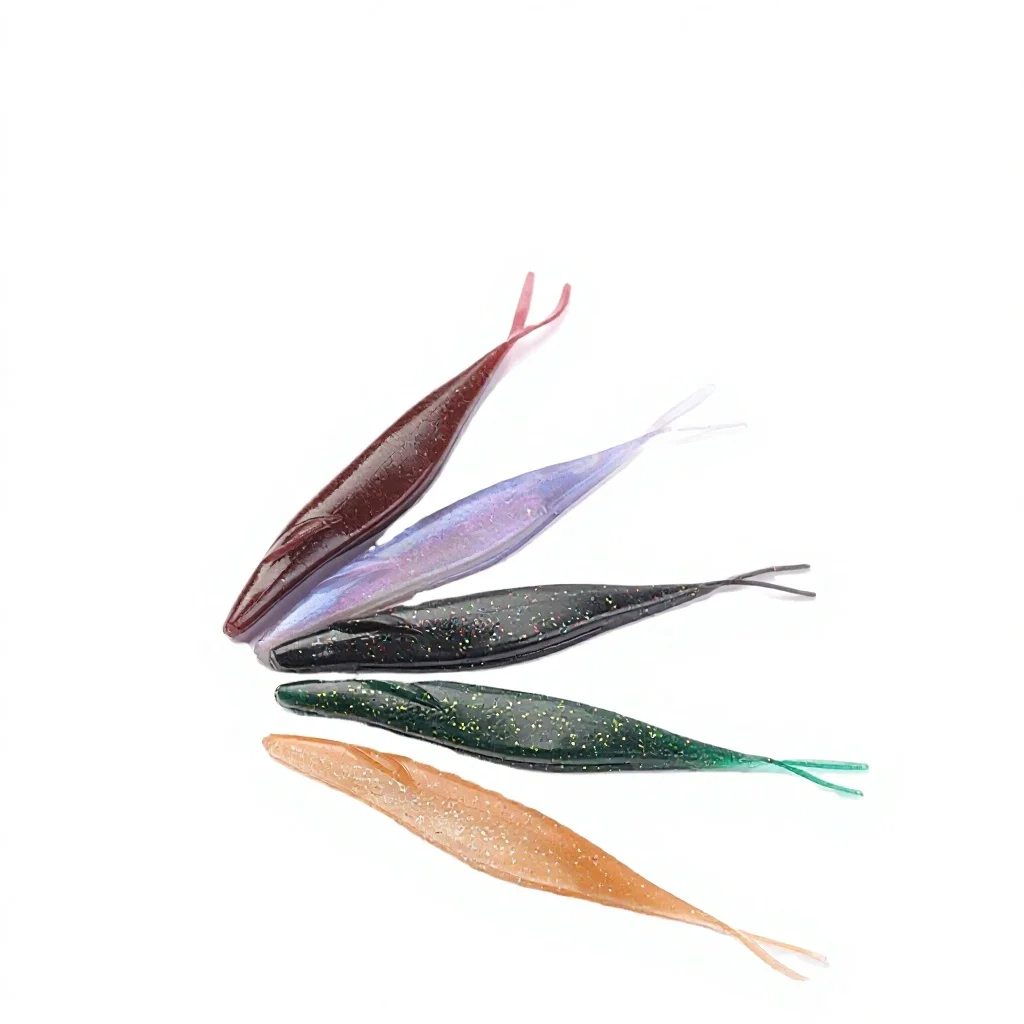 Stainless Steel Soft Plastic Lure 6, for Sea Fishing Bass Beak