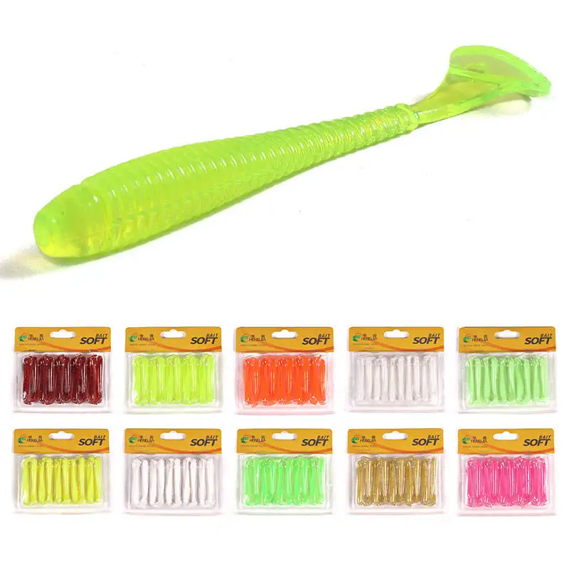 CHEERY 70 mm Soft Swimbait 20 / 10 Colour T Plastic Lure, for ABS Pencil Lure - view 3