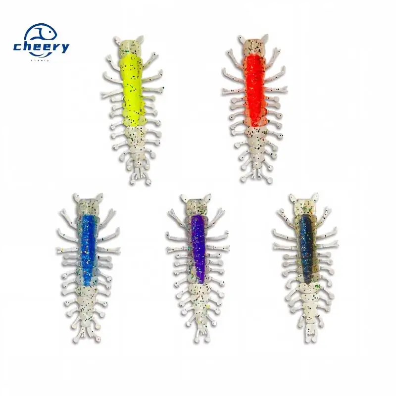 CHEERY 6 cm 1.7 g TPR Soft Lure Hellgrammite Plastic Fishing Bait