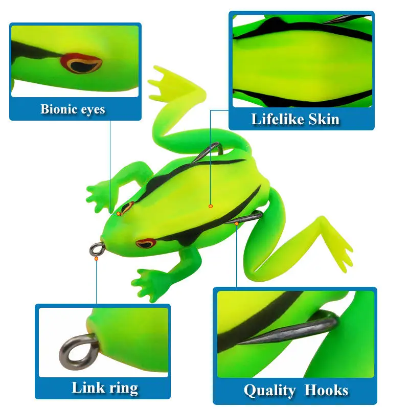 CHEERY 19 g Frog, Artificial, for 、 Stream 、 、 、 Boat Fishing 、 ABS Pencil Lure - view 15