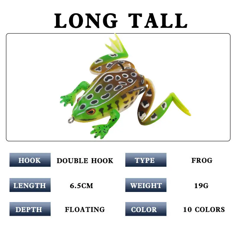 CHEERY 19 g Frog, Artificial, for 、 Stream 、 、 、 Boat Fishing 、 ABS Pencil Lure - view 5