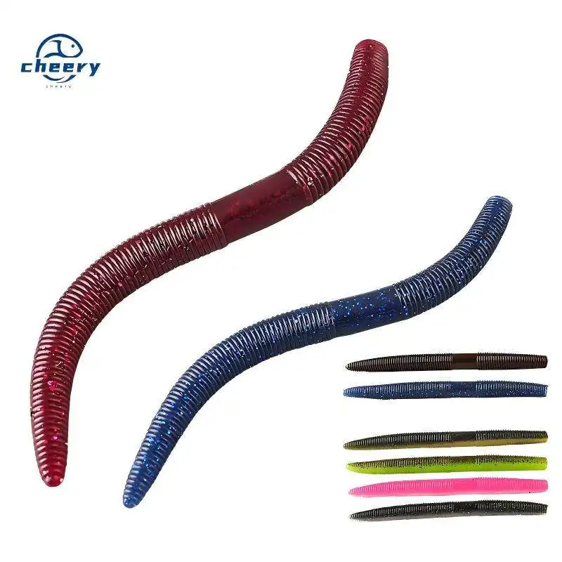 Cheery 13.5cm 10g Senko Worm Soft Plastic Fishing Bait Texas Rig