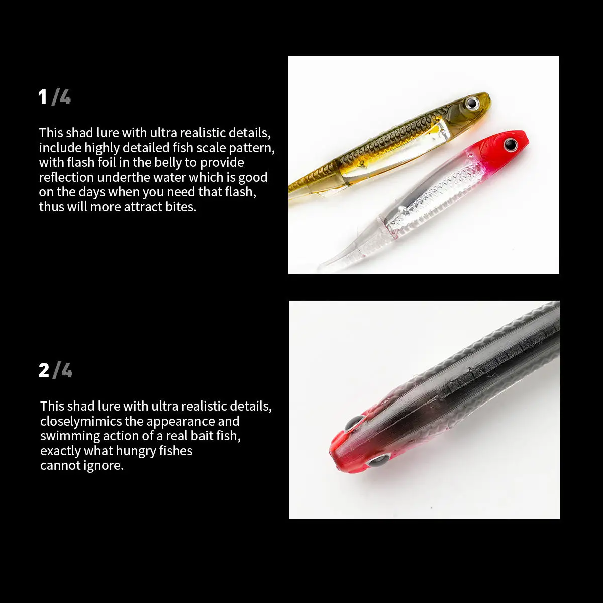 Cheery New Lure Boat Fishing Carp Trout ABS Curly Tail Bait ABS Pencil Lure - view 4