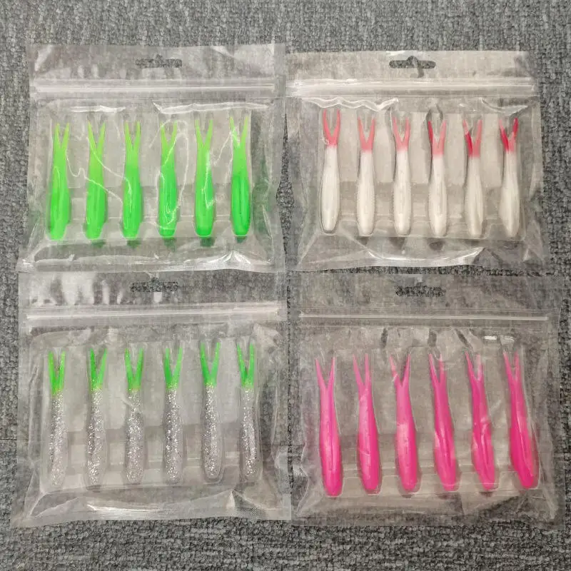 CHEERY 8cm 6 pack of TPR Soft Lure Plastic Carp Fishing Bait for ABS Pencil Lure - view 2