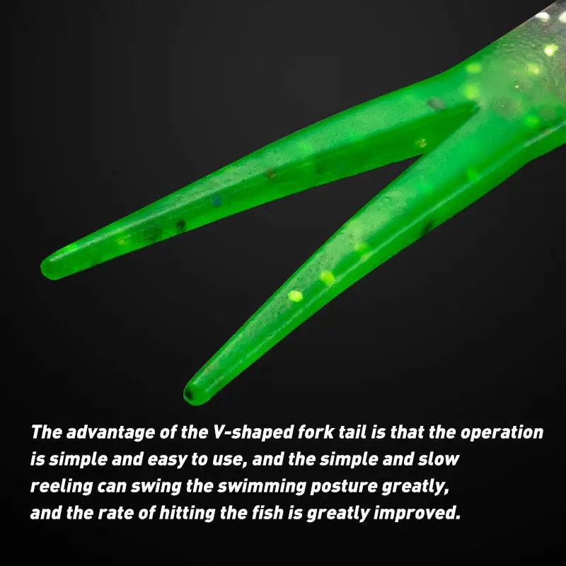 CHEERY 8cm 6 pack of TPR Soft Lure Plastic Carp Fishing Bait for ABS Pencil Lure - view 9