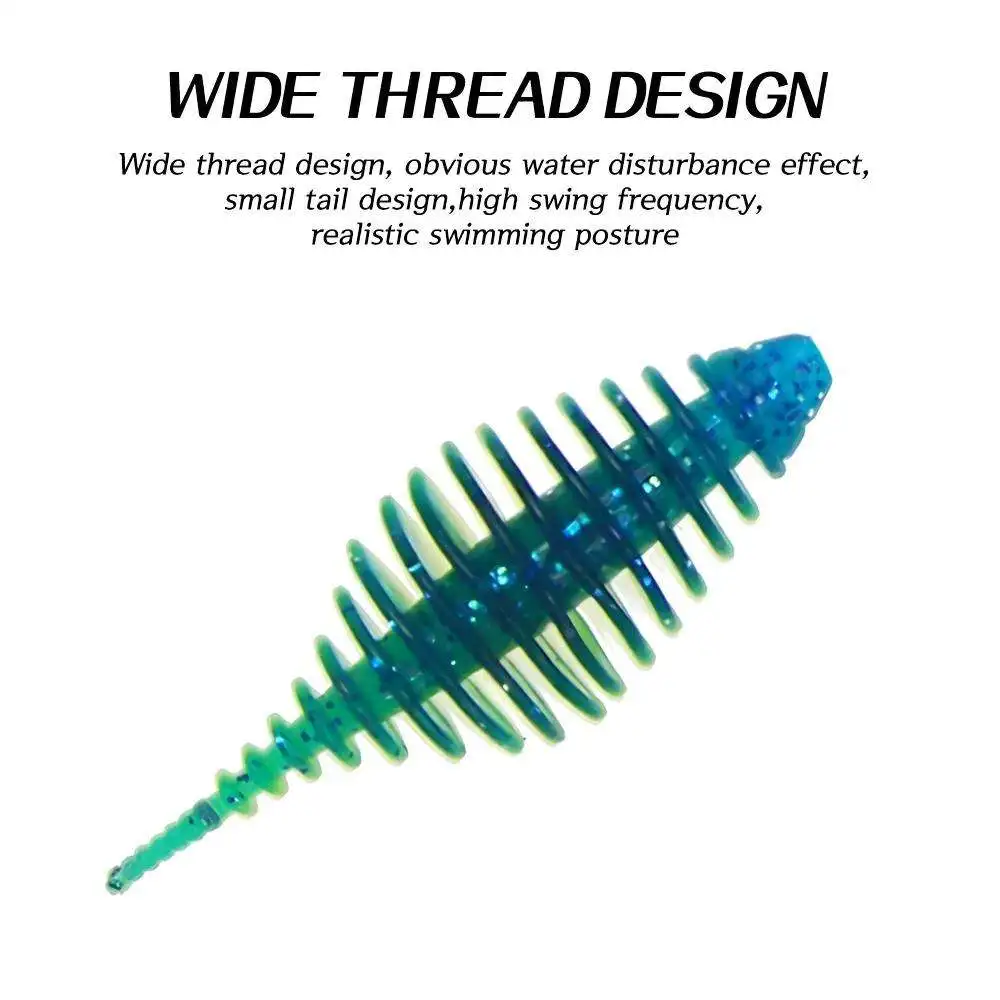 CHEERY 10 / 50 mm 1.6 g PVC Soft Worm Plastic Fishing Bait for 、 ABS Pencil Lure - view 1